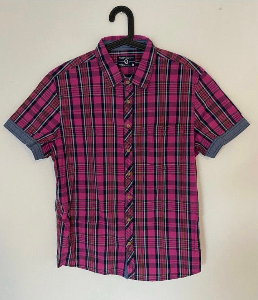 Overhemd maat XL, korte mouwen, Verzenden, Zo goed als nieuw, Halswijdte 43/44 (XL)