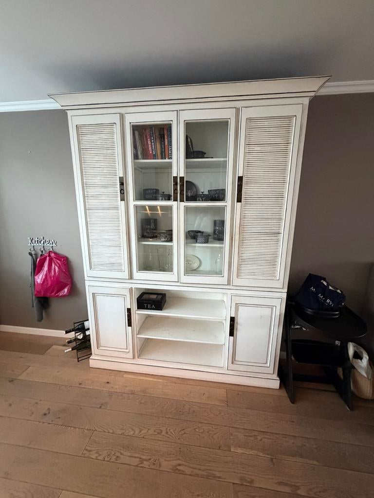 Rivièra Maison buffetkast - 186x43x230 cm - 2 delen, Ophalen, Gebruikt, 200 cm of meer, 150 tot 200 cm