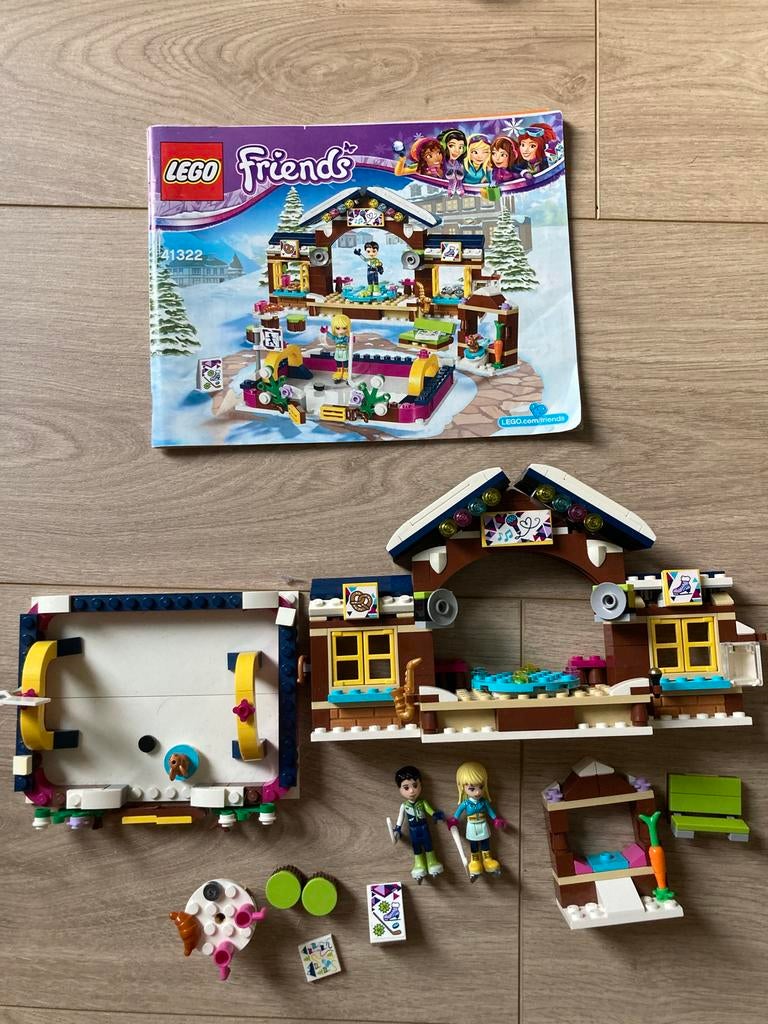 LEGO Friends Skihut 41322 compleet, Kinderen en Baby's, Speelgoed | Duplo en Lego, Ophalen, Gebruikt, Complete set, Lego