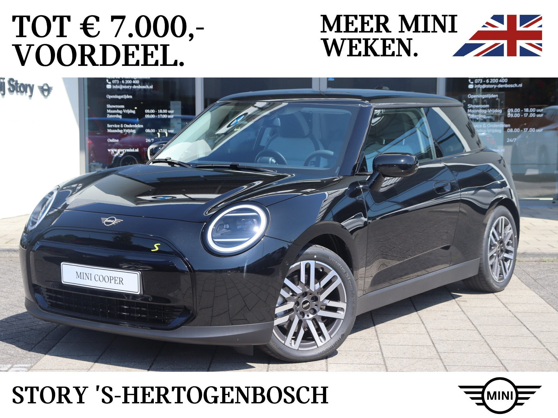 MINI Cooper SE / Classic / Pakket M / 17 inch Parallel Spoke, Auto's, Stof, Stoelverwarming, 4 stoelen, 1580 kg