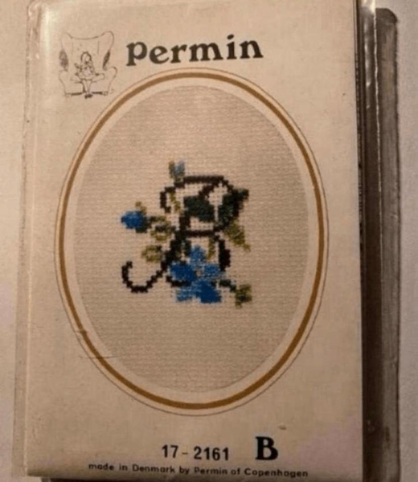 BORDUURPAKKET PERMIN OF COPENHAGEN KAART, Verzenden, Nieuw, Handborduren, Borduurpakket