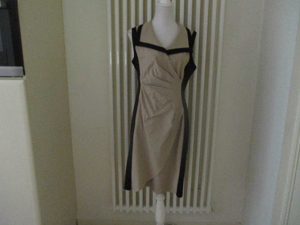 mj/NIEUW! JOSEPH RIBKOFF/jurk/jurkje/maat 14/zwart/beige, Maat 38/40 (M), Joseph Ribkoff, Nieuw, Knielengte