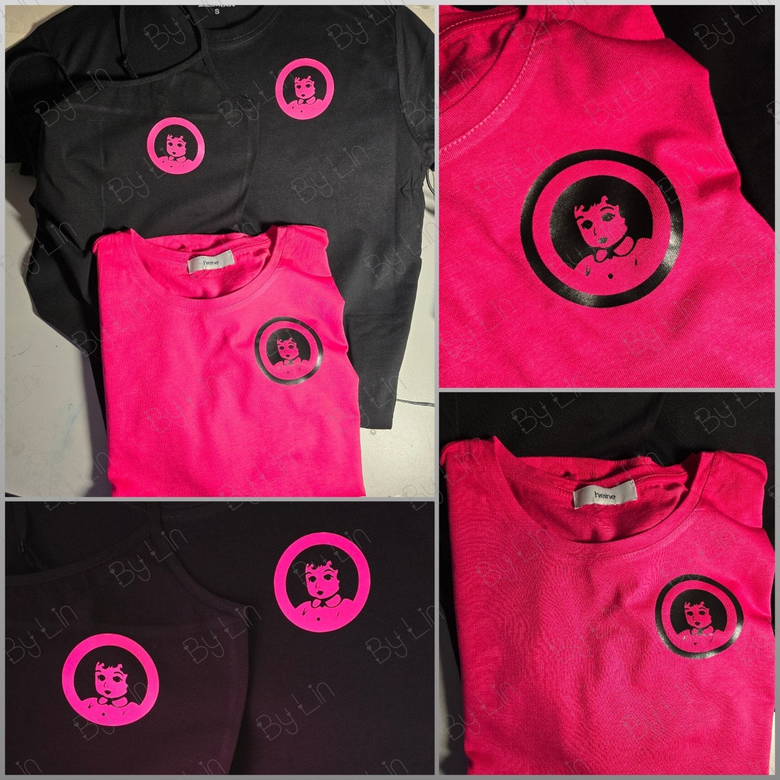 Pinkpop T-shirt - Roze (eigen werk), Maat 42/44 (L), Nieuw, Ophalen of Verzenden, Korte mouw