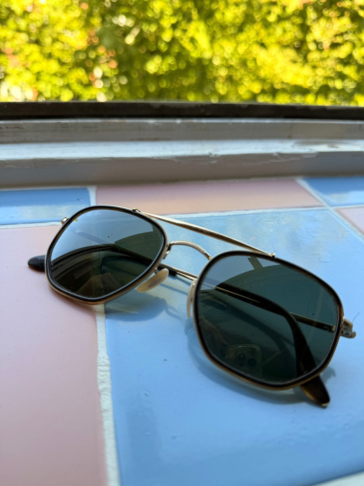 Vintage Ray Ban zonnebril, Ophalen of Verzenden, Gebruikt, Zonnebril, Ray-Ban