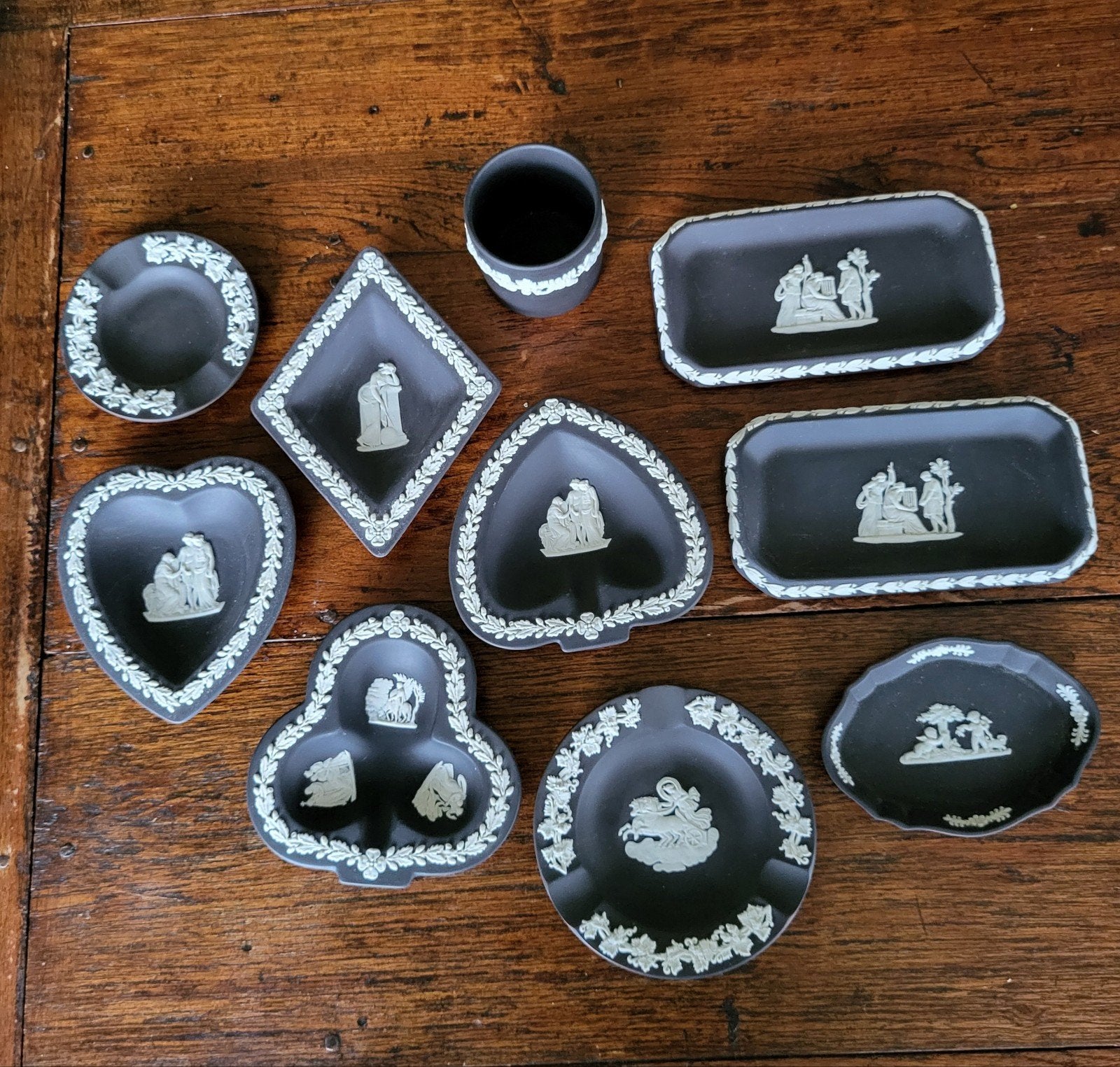 Collectie van Wedgewood Jasperware Zwart - Diverse Stukken, Ophalen of Verzenden