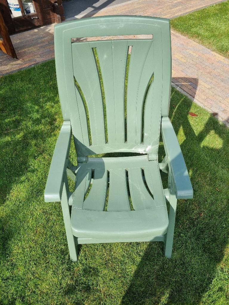 Curver tuinstoelen groen, Tuin en Terras, Ophalen, Gebruikt, Kunststof, Verstelbaar
