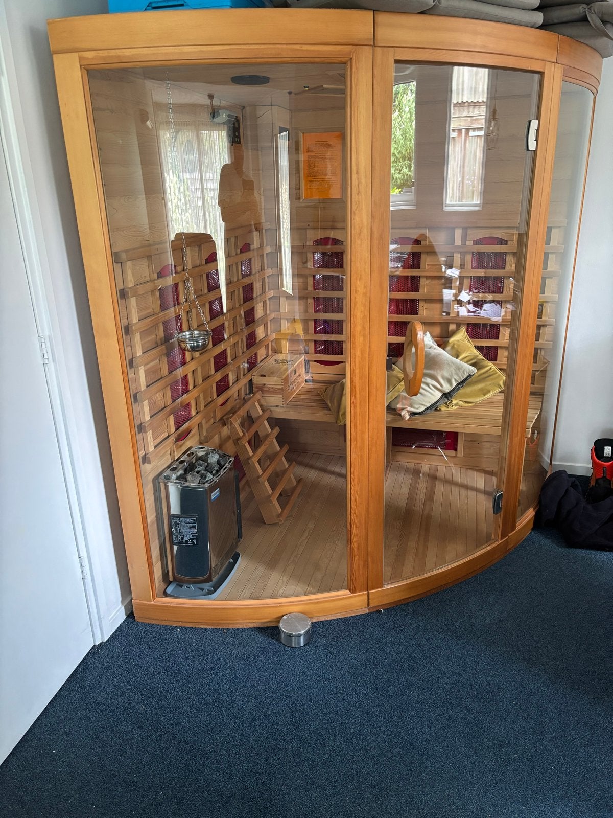 Sauna, Sport en Fitness, Sauna, Ophalen of Verzenden, Gebruikt, Infrarood, Complete sauna
