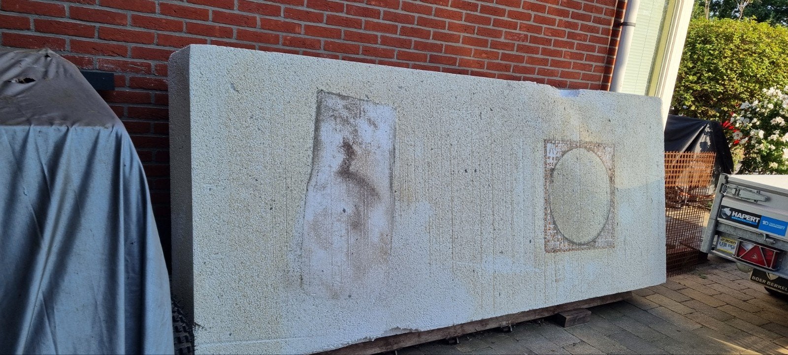 Grote plaat piepschuim isolatie, drijft, Doe-het-zelf en Verbouw, Isolatie en Afdichting, 12 cm of meer, 5 tot 10 m², Piepschuim (Tempex)