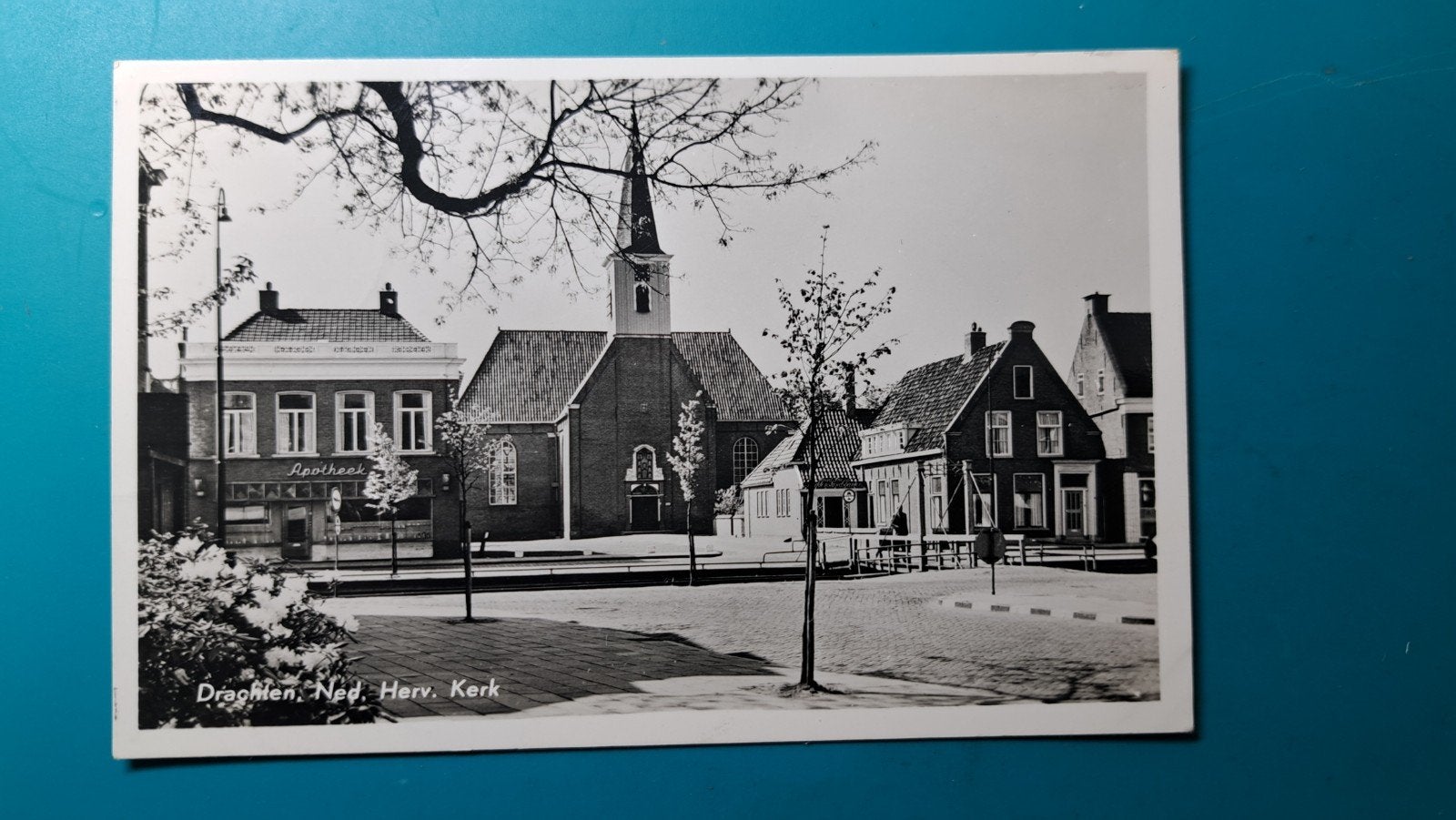 Drachten ned herv kerk 1958, Verzenden, 1940 tot 1960, Gelopen, Friesland