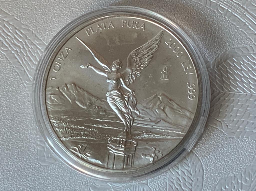 Zilveren libertad 1 oz zilver uit 2000 millenium schaars, Postzegels en Munten, Munten | Amerika, Ophalen of Verzenden, Zilver