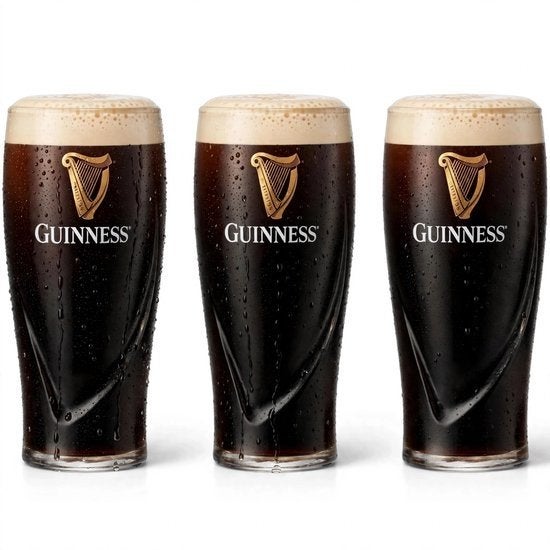 Guinness Pints / 0,5L originele glazen te koop, Verzenden, Nieuw, Glas of Glazen, Overige merken
