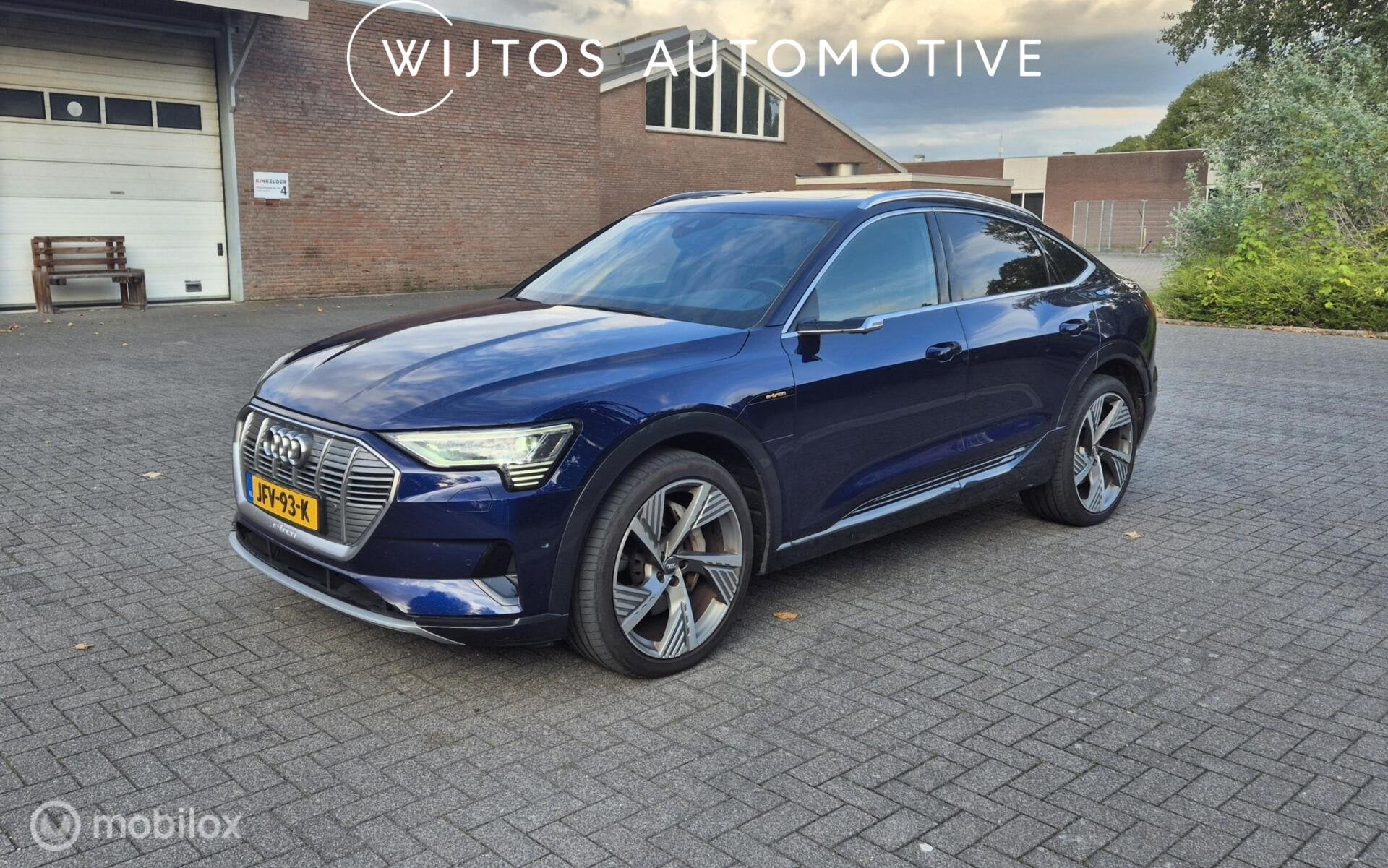 Audi e-tron Sportback 55 quattro S edition, B&O, pano, night, Auto's, Audi, Automaat, Dealer onderhouden, 95 kWh, Blauw