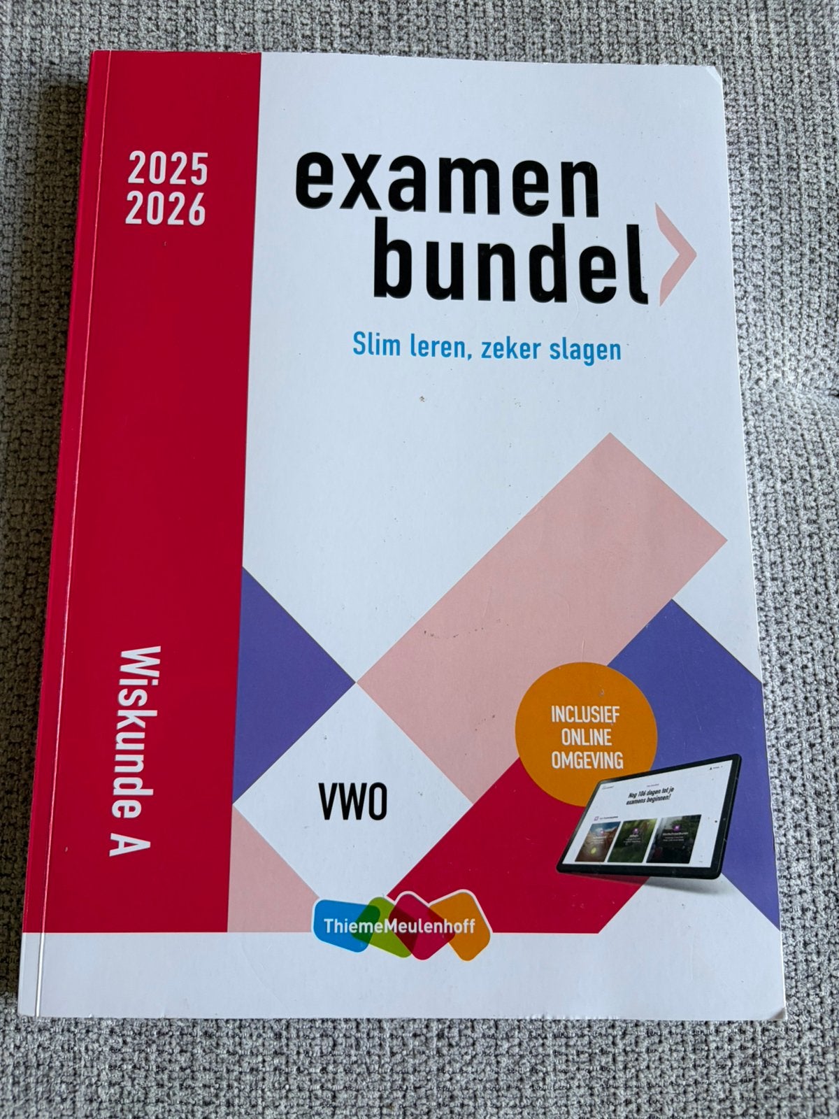 Examenbundel Wiskunde A VWO, Boeken, Ophalen, Zo goed als nieuw, VWO