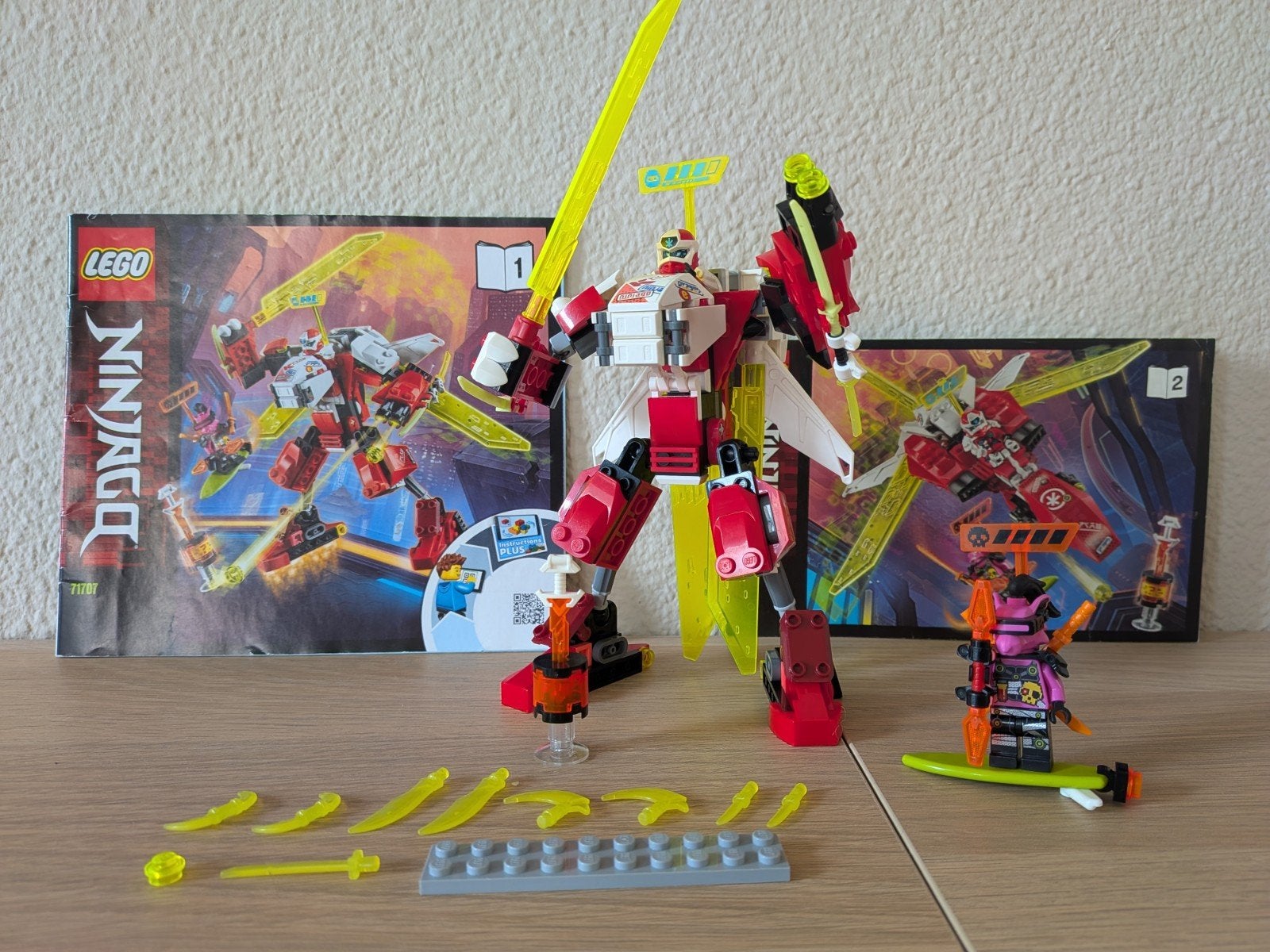 Lego Ninjago - Kai's Ninja Mech Jet, Lego, Ophalen of Verzenden, Compleet, Zo goed als nieuw