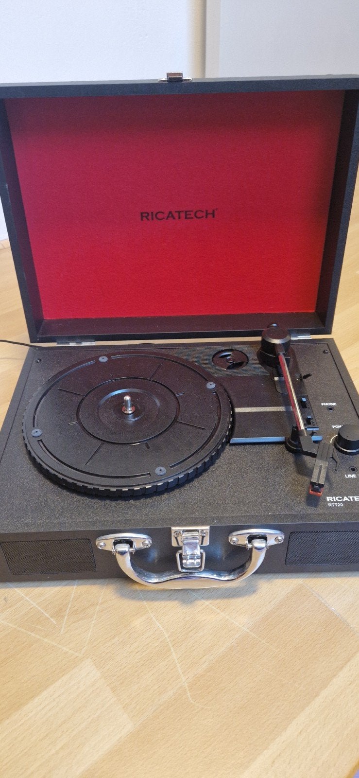 Ricatech RTT20 Draagbare Platenspeler, Ophalen of Verzenden, Zo goed als nieuw, Platenspeler, Overige merken