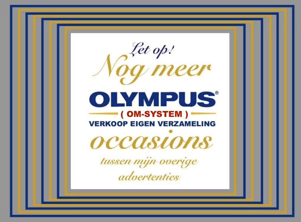 OM-System / OLYMPUS OCCASIONS uit eigen verzameling, Ophalen of Verzenden, 1980 tot heden, Fototoestel