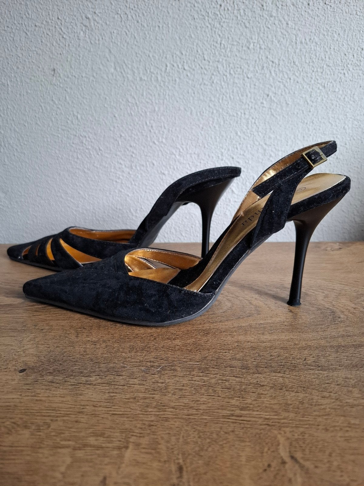 Zwarte Amanda pumps met hoge hak, maat 37, Pumps, Zwart, Ophalen of Verzenden, Zo goed als nieuw
