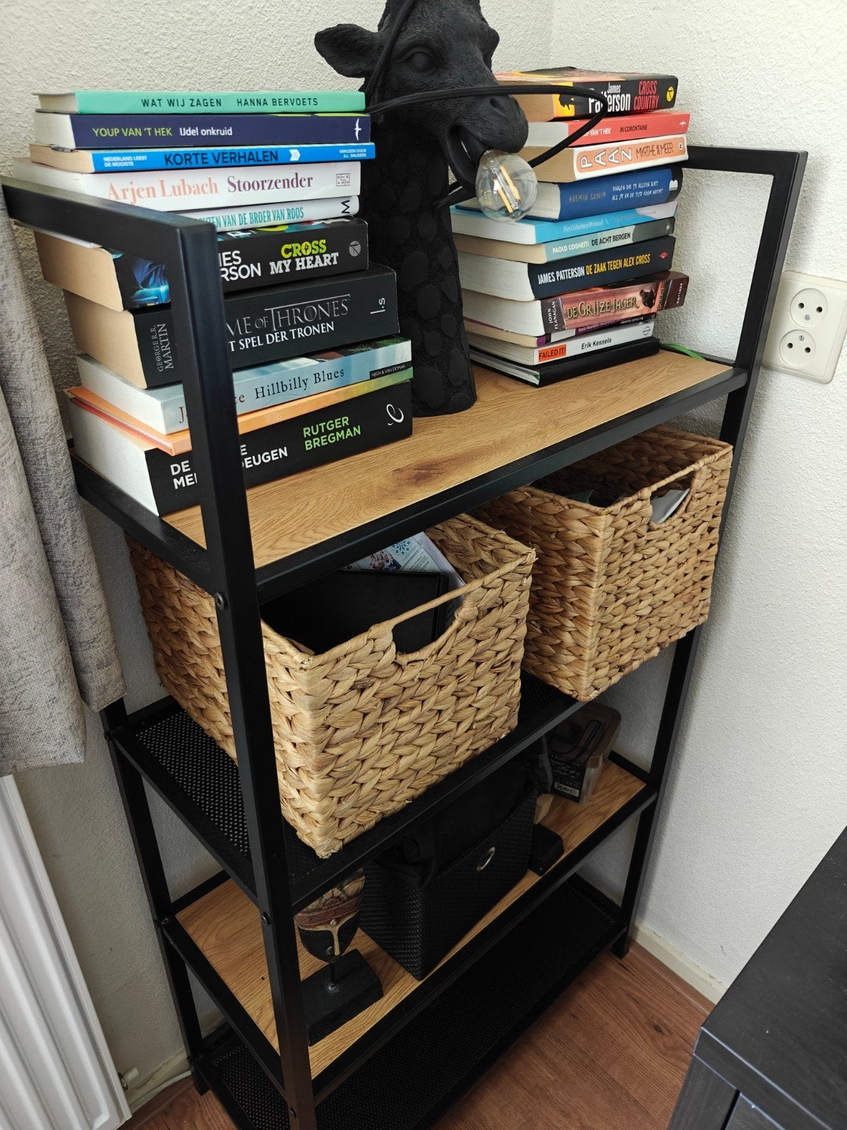 Boekenkast, Huis en Inrichting, Kasten | Boekenkasten, Ophalen, Met plank(en), Gebruikt, 50 tot 100 cm