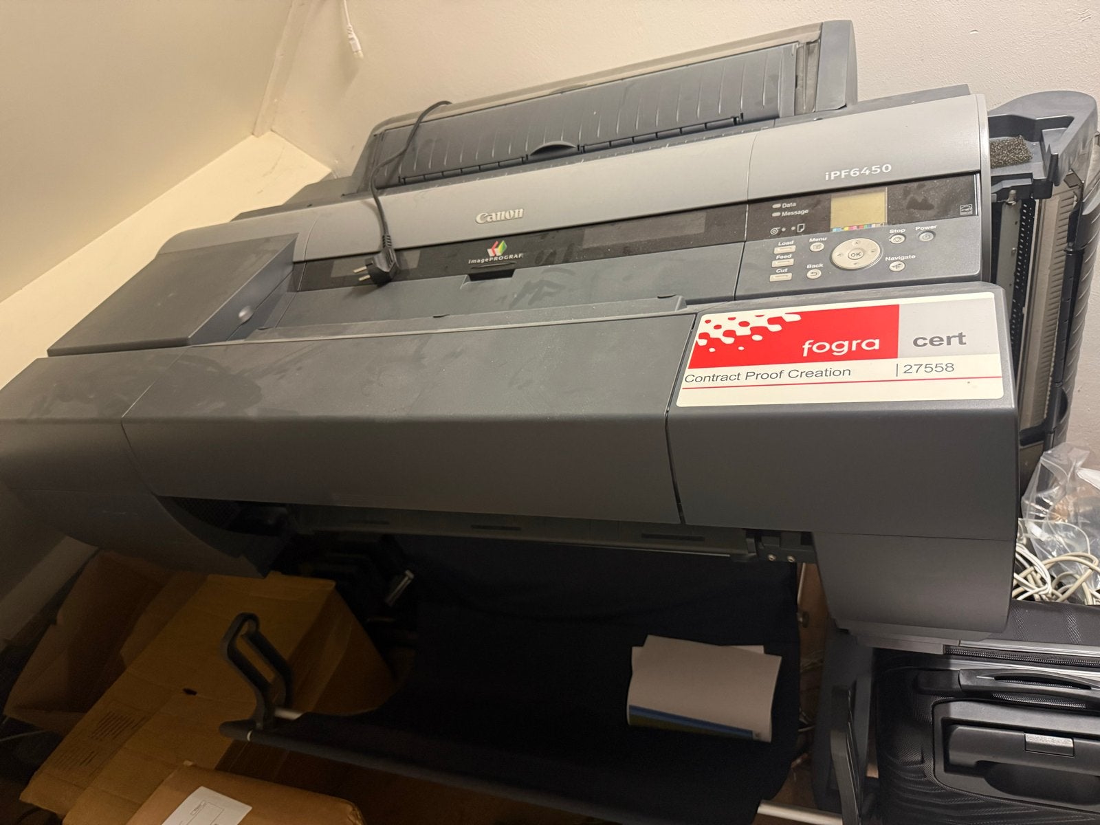 Gratis Canon imagePROGRAF iPF6450 grootformaat printer, Computers en Software, Printers, Ophalen, Gebruikt, Fotoprinter, Inkjetprinter