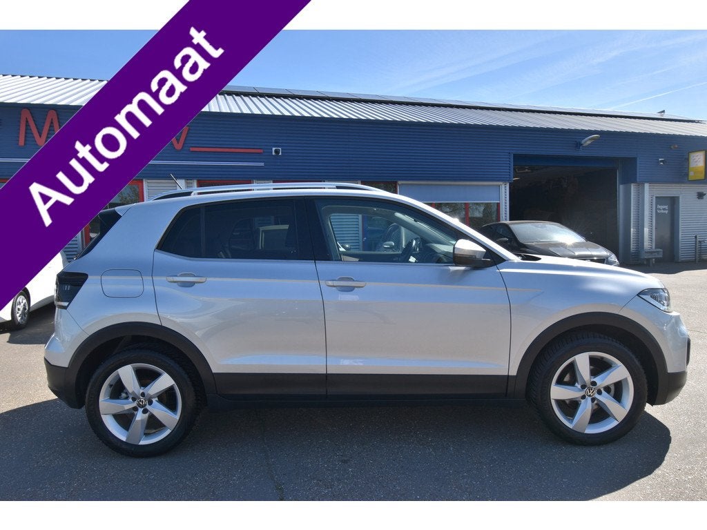 Volkswagen T-Cross 1.5 TSI Style , TREKHAAK , A UITRIJ CAM ,, Auto's, Volkswagen, T-Cross, 4 cilinders, 150 pk, Leder en Stof