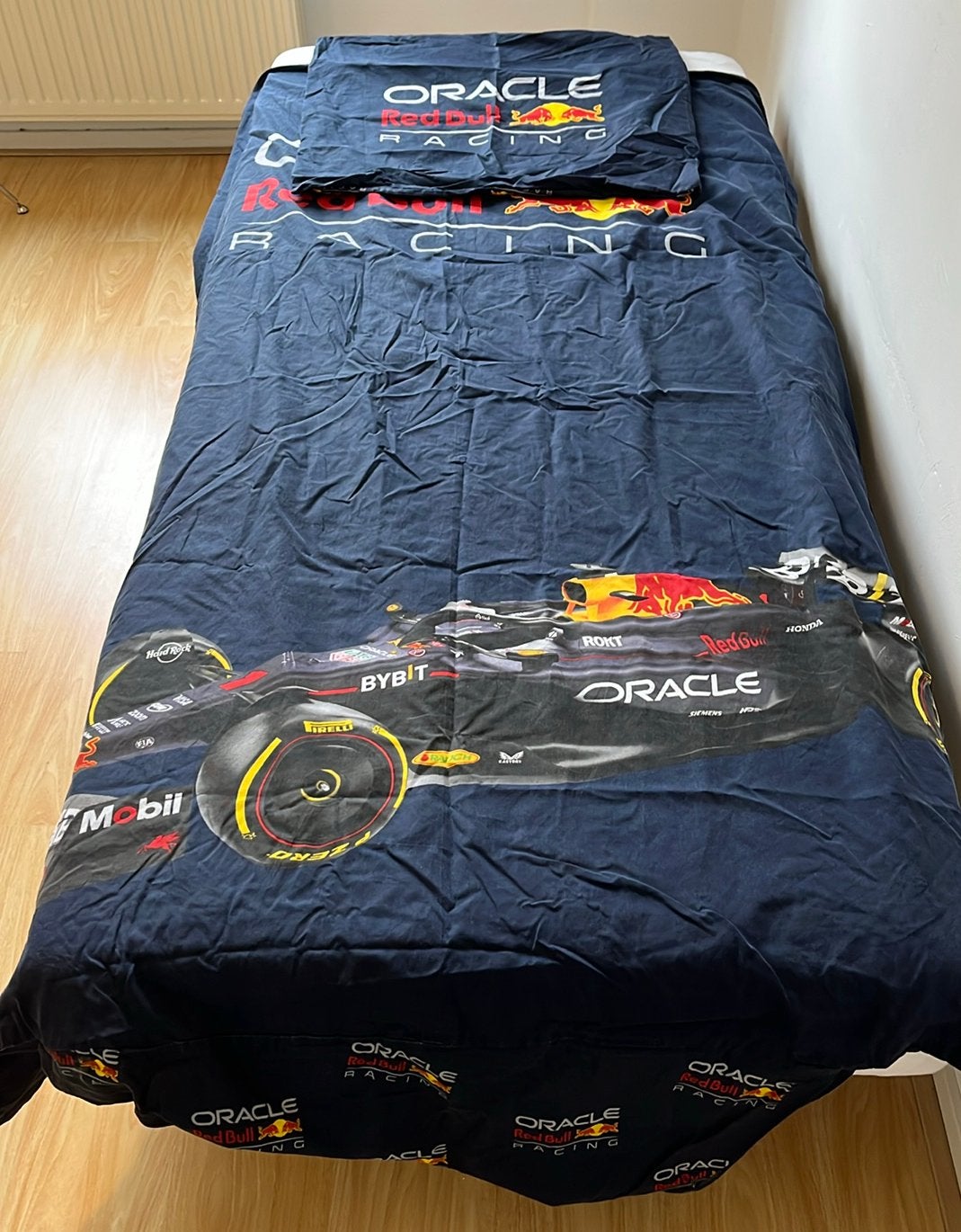 Max Verstappen eenpersoons dekbedovertrek (4x), Eenpersoons, Blauw, Dekbedovertrek, Overige materialen