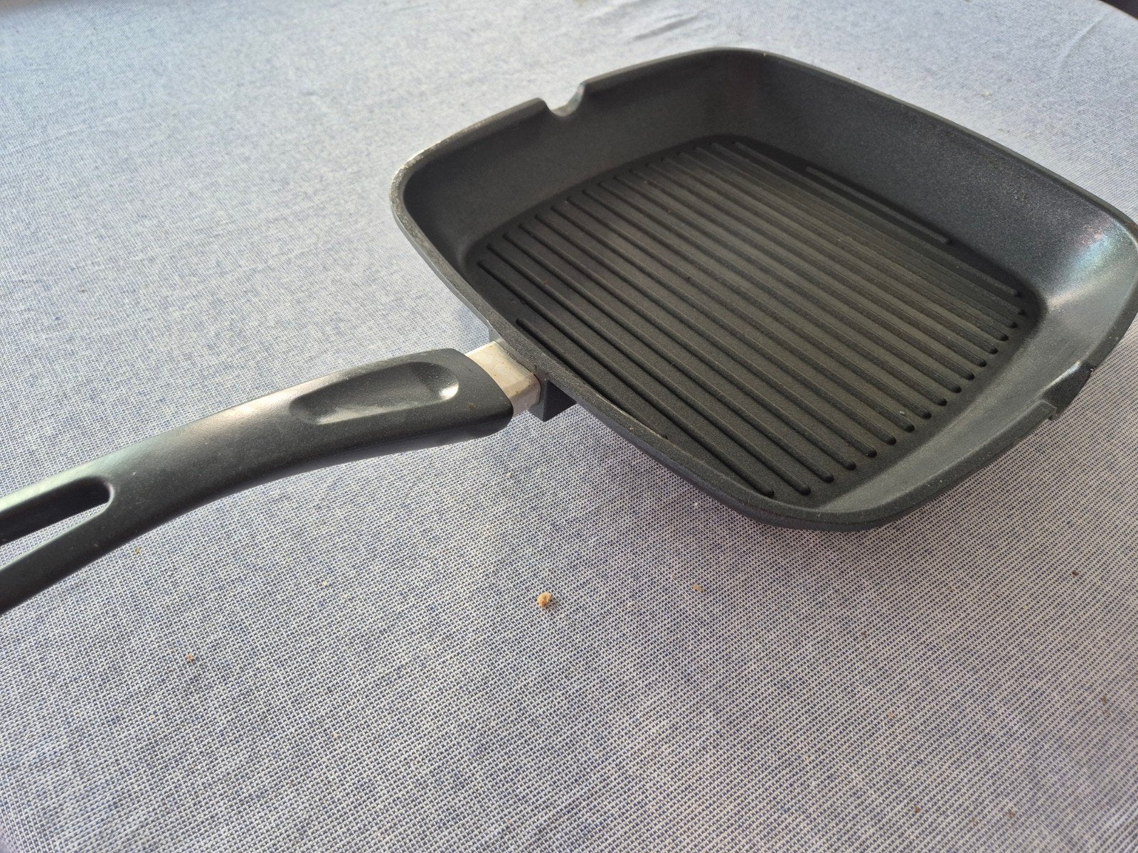 Grillpan 25x25cm, Antiaanbaklaag, Ophalen of Verzenden, Gebruikt, Braadpan