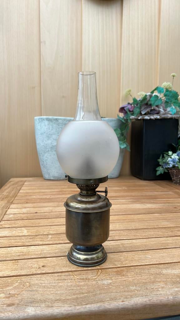 Olielamp, Huis en Inrichting, Ophalen of Verzenden, Zo goed als nieuw, Minder dan 50 cm