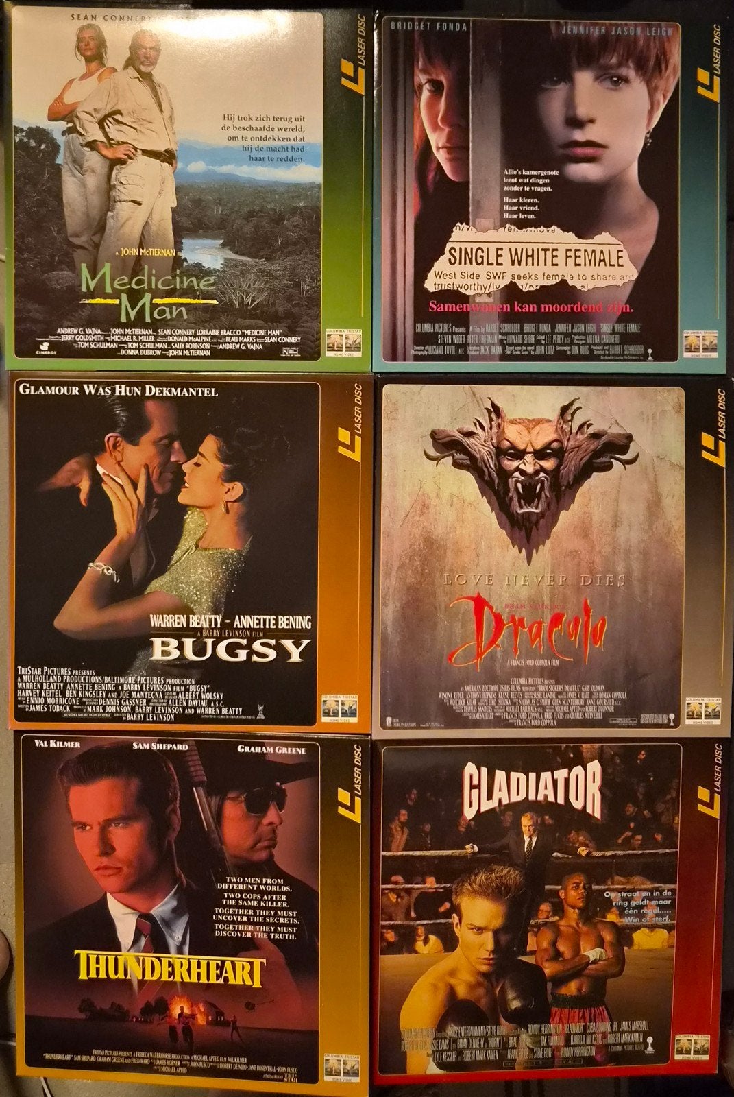 6x NL Laserdisc PAL, Engels, Alle leeftijden, Nederlands, Ophalen of Verzenden