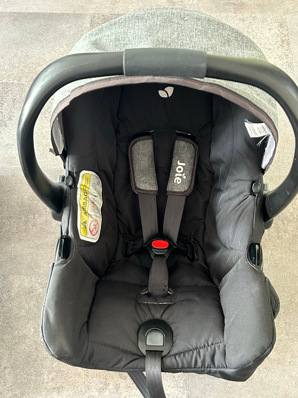 Joie i-Gemm autostoel met inzetkussen voor pasgeborene, Gebruikt, Zijbescherming, Isofix, 0 t/m 13 kg