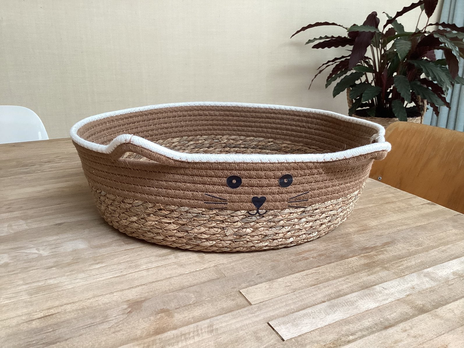 Gevlochten kattenmand rond 40cm, Ophalen of Verzenden, Nieuw, Riet