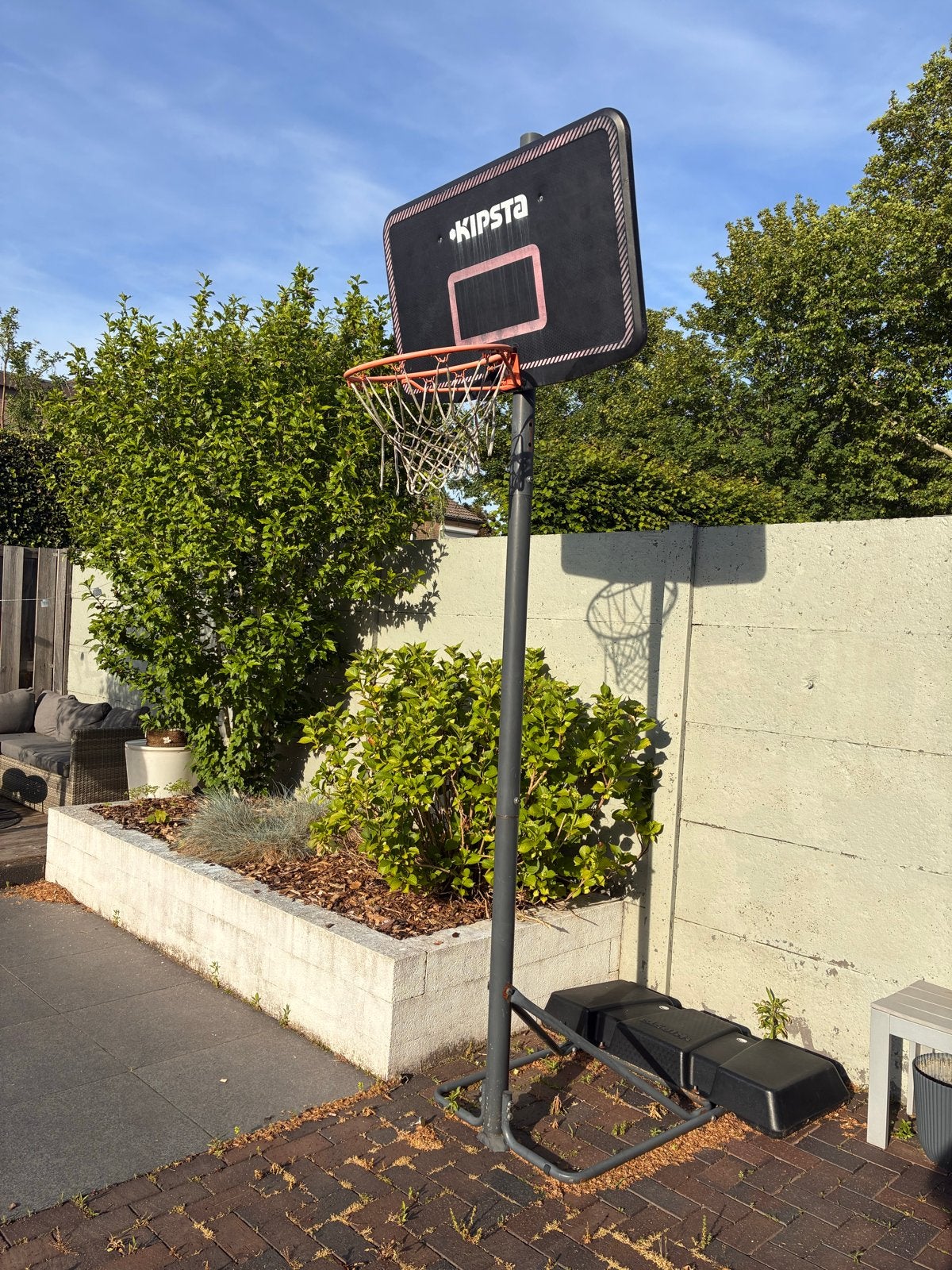 Kipsta basketbalring met standaard, Ophalen, Gebruikt, Ring, Bord of Paal