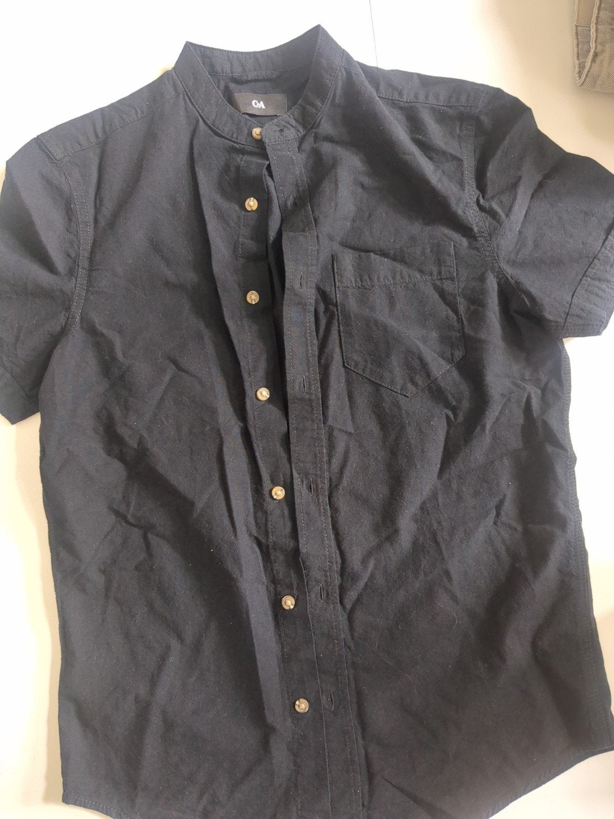 Zwart C&A blousje XS 170, Kleding | Heren, Zwart, Zo goed als nieuw, Overige halswijdtes, C&A