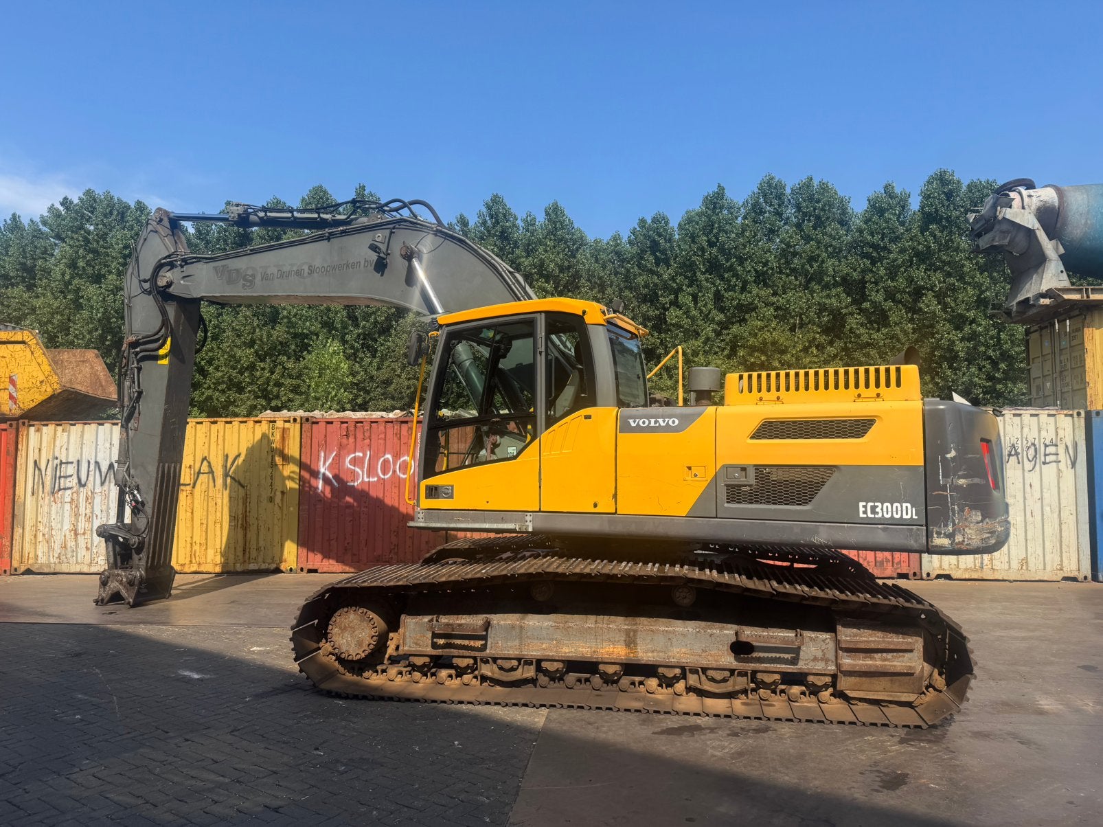 Volvo ec300 DL rupskraan graafmachine, Ophalen, Graafmachine