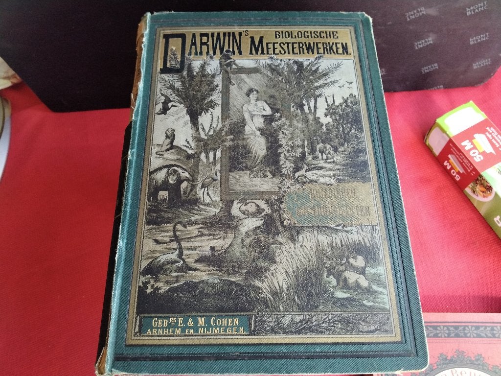Antiek boek Charles Darwin 1890 Biologische Meesterwerken, Ophalen of Verzenden, E. & M. Cohen
