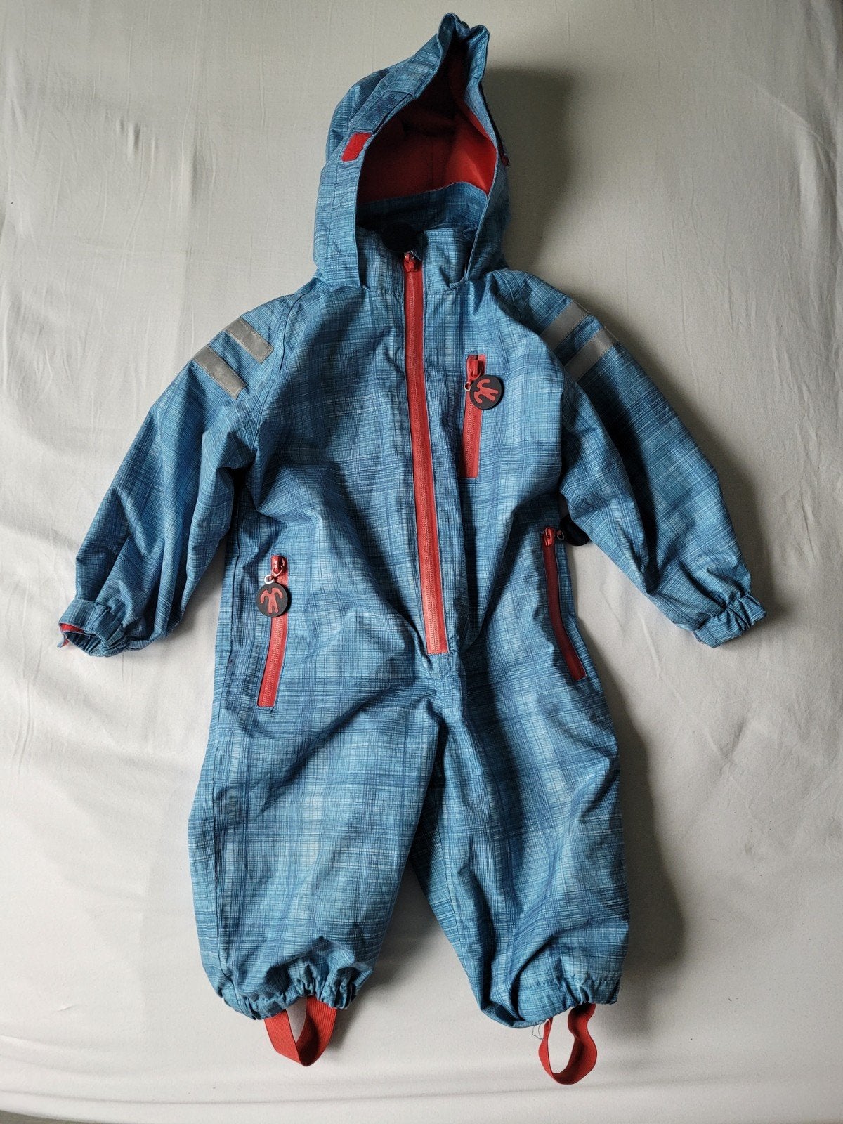 Ducksday regenpak / buitenspeelpak maat 74/80, Kinderen en Baby's, Babykleding | Maat 74, Ophalen, Zo goed als nieuw, Pakje, Jongetje of Meisje