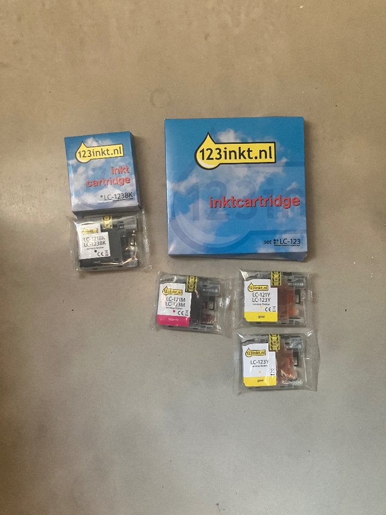 Inktcartridges LC-123 zwart en kleur, Computers en Software, Printerbenodigdheden, Ophalen of Verzenden, Nieuw, Cartridge, 123inkt.nl
