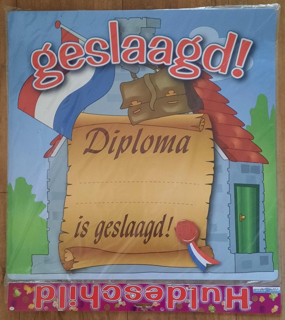 Geslaagd  Slingers, Afzetlint, Stropdas, Sjerp enz ( Nieuw ), Ophalen of Verzenden, Nieuw, Versiering, Overige