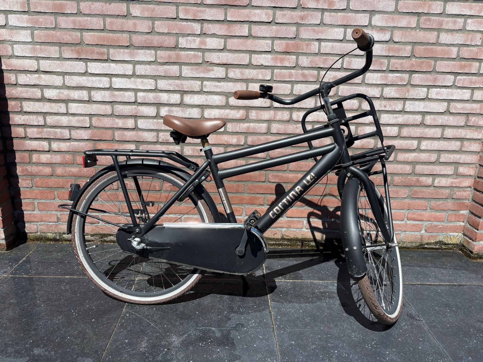 Cortina U4 Transportfiets 24 inch - Mat Zwart, Ophalen, Gebruikt, 24 inch