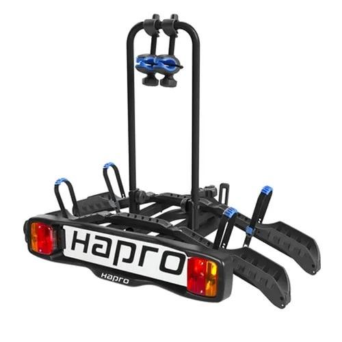 Fietsendrager Hapro Atlas II, Ophalen, Gebruikt, 2 fietsen, Trekhaakdrager