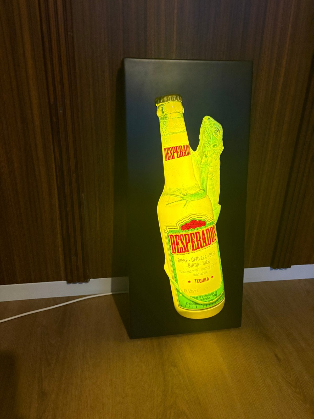 Desperados lichtreclame, Ophalen of Verzenden, Gebruikt, Lichtbak of (neon) lamp
