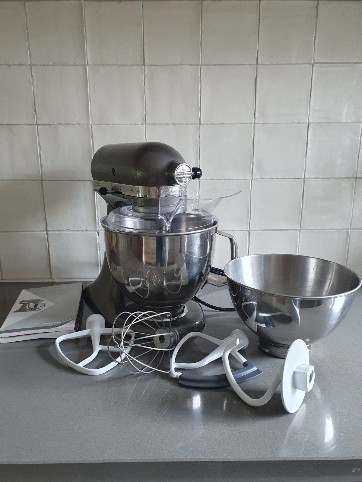 Super mooie KitchenAid machine  5K45 serie grijs metallic, Ophalen of Verzenden, Zo goed als nieuw