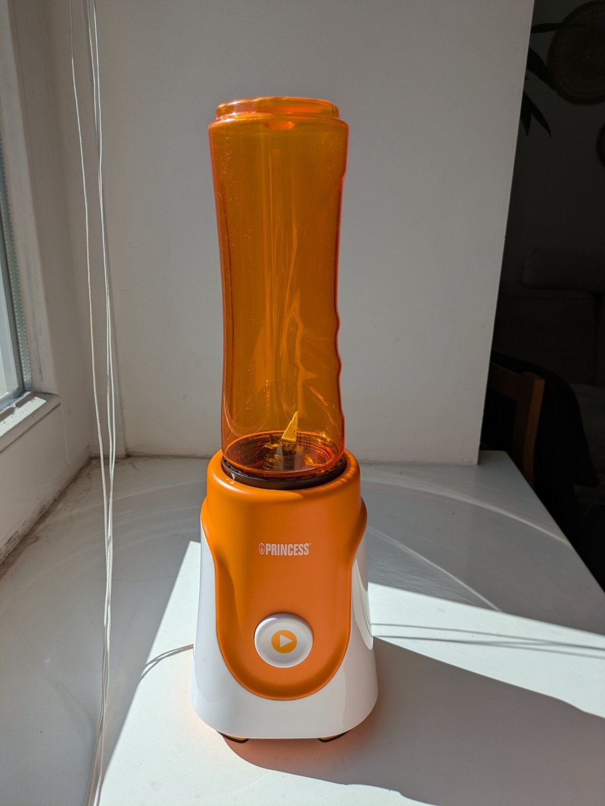 Princess Blender To Go - Oranje en Wit, Ophalen, Gebruikt, Blender