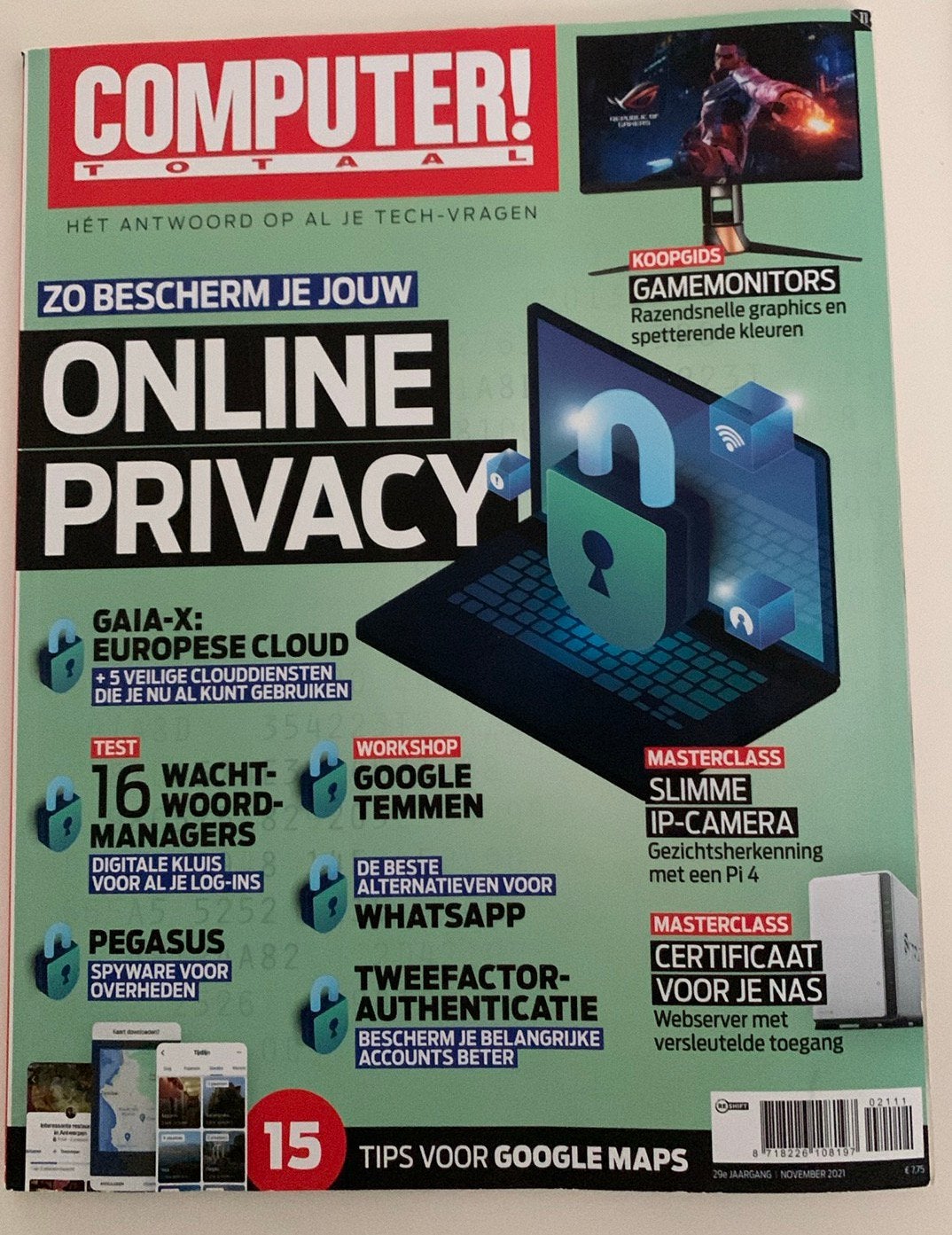 Computer totaal magazine nov 2021, Boeken, Ophalen of Verzenden, Zo goed als nieuw