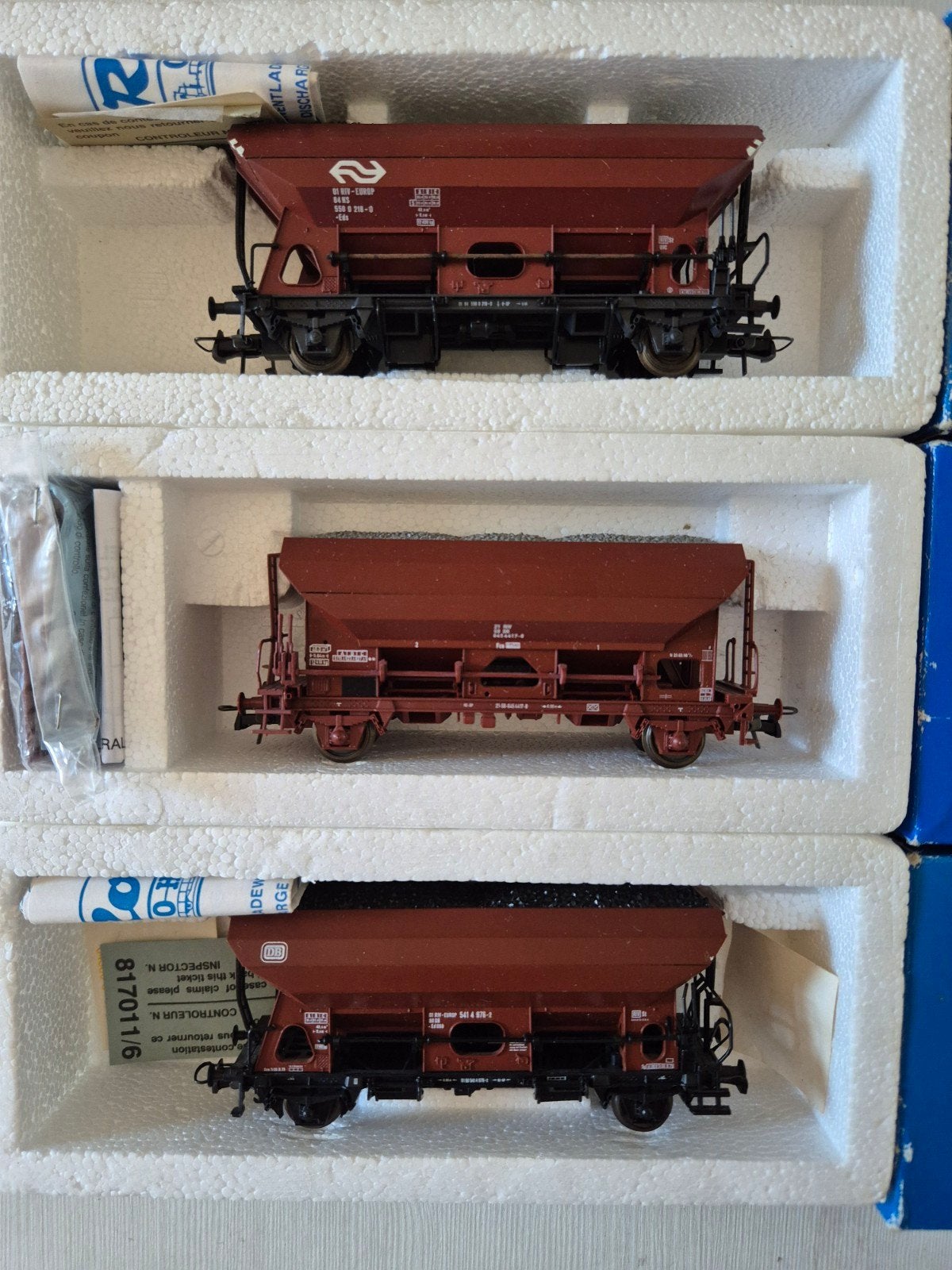 3 Mooie Roco H0 zelfloswagons 46131/46132/46133, Gelijkstroom, Wagon, Ophalen of Verzenden, Zo goed als nieuw
