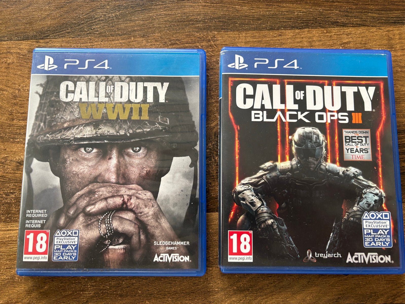 Call of Duty WW2 en Call of Duty Black Ops 3, Spelcomputers en Games, Games | Sony PlayStation 4, Vanaf 18 jaar, Shooter, Ophalen of Verzenden