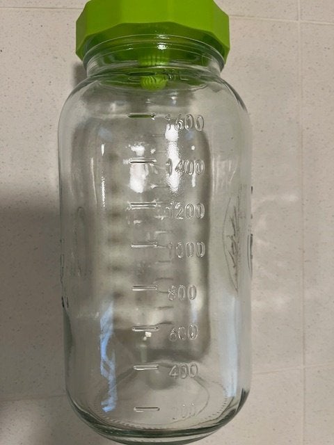 Oleni Mason jar glazen kiempot, Ophalen, Nieuw