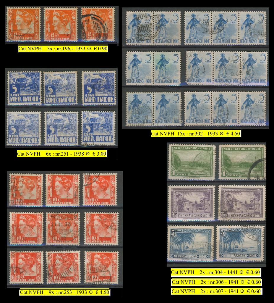 Ned. Nederlands Nederlandsch Indië Postzegels k-38 jdu, Postzegels en Munten, Postzegels | Nederlands-Indië en Nieuw-Guinea, Ophalen of Verzenden