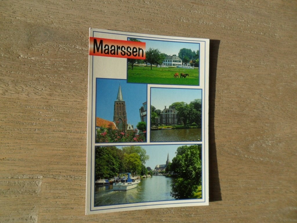 Maarssen, vecht/kerk/boot, Verzenden, 1980 tot heden, Ongelopen, Utrecht