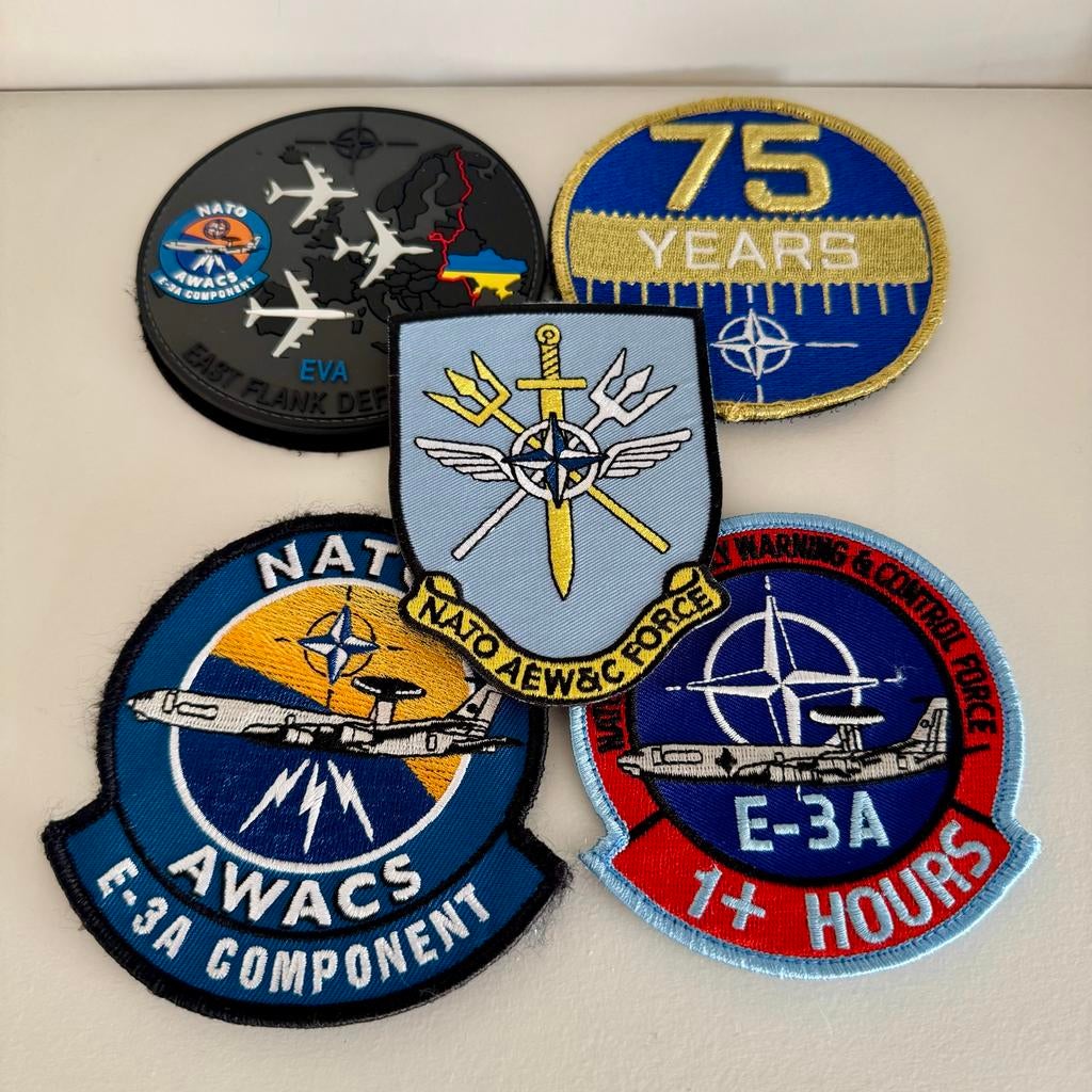NATO AWACS Patches - Diverse Collectie, Verzenden, Luchtmacht, Duitsland, Embleem of Badge