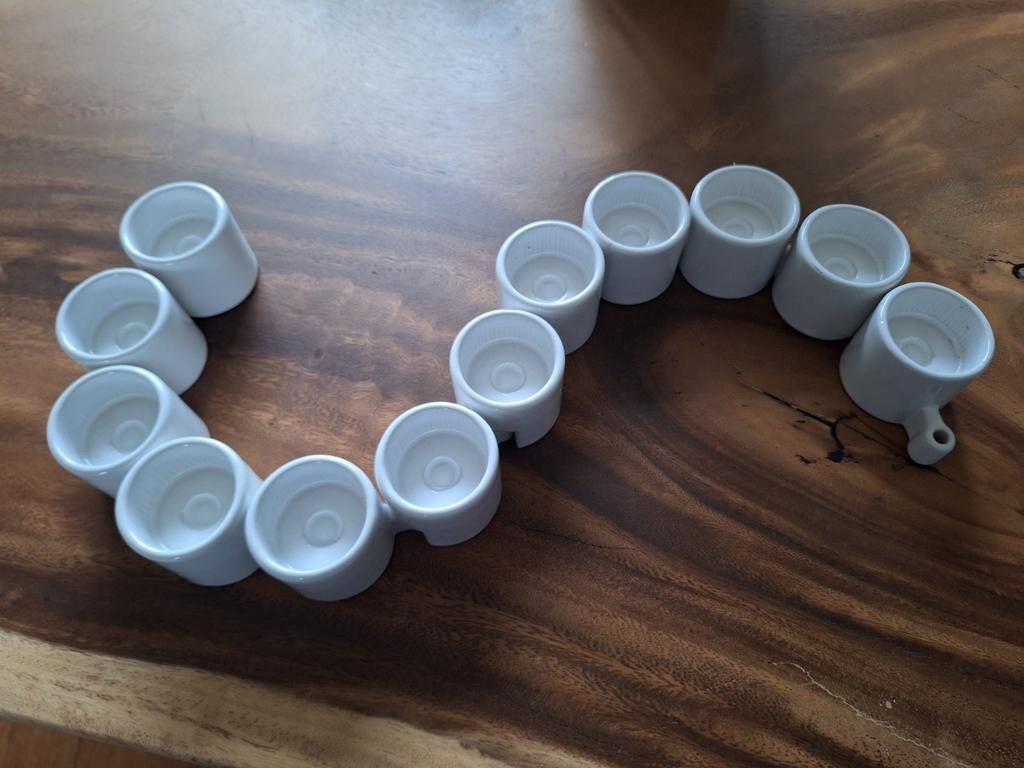 IKEA PS Värmeljushouders set van 12 - Ehlén Johansson 1995, Overige materialen, Wit, Ophalen of Verzenden, Kandelaar